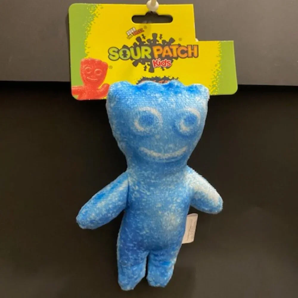 Blue Sour Patch Kid Cat Plush Toy 1ct